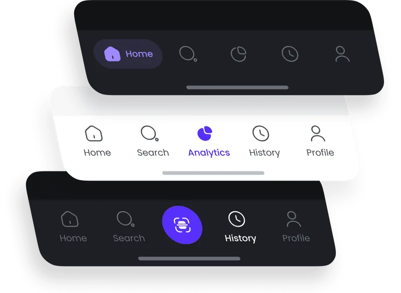 Eksplorasi tab bar mobile