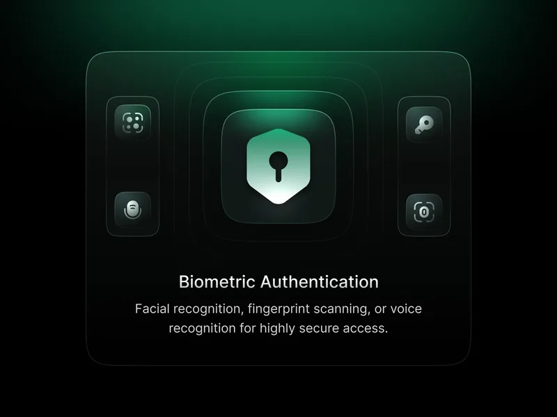 Kartu fitur autentikasi biometrik