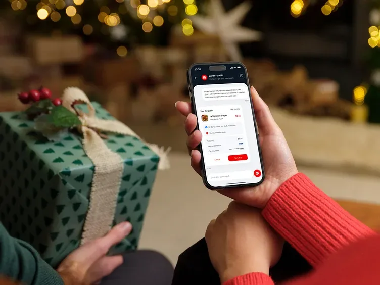 Aplikasi chatbot pemesanan makanan Lunar, tampilan 5
