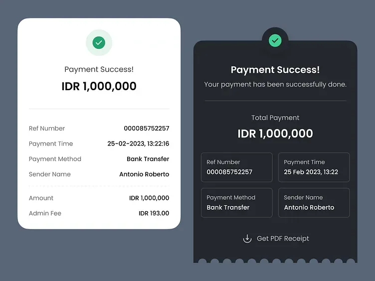 Koleksi desain halaman struk, tampilan 2