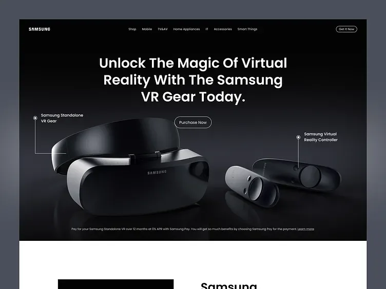 Halaman harga dan pengiriman Samsung VR, tampilan 1