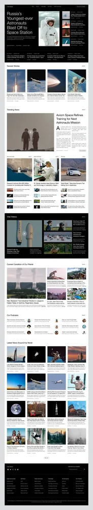 Bagian artikel website berita antariksa, tampilan 7